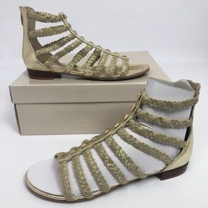 Marc Fisher Womens Pepita Gladiator Sandals Gold